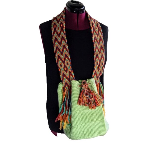 Handmade Wayuu Mochila Tribe Columbian Rio Bag - Picture 2 of 8